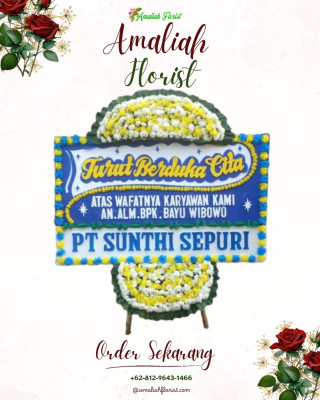 Papan Bunga Duka di Kemanggisan