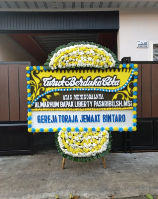 Papan Bunga Duka di Kemanggisan