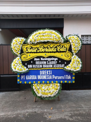 Papan Bunga Duka di Kemanggisan