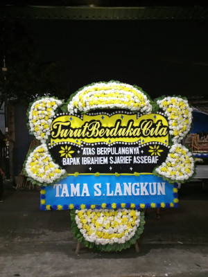 Papan Bunga Duka di Kemanggisan