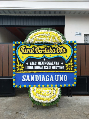 Papan Bunga Duka di Kemanggisan