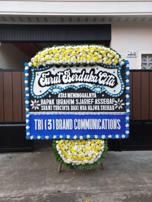 Papan Bunga Duka di Kemanggisan